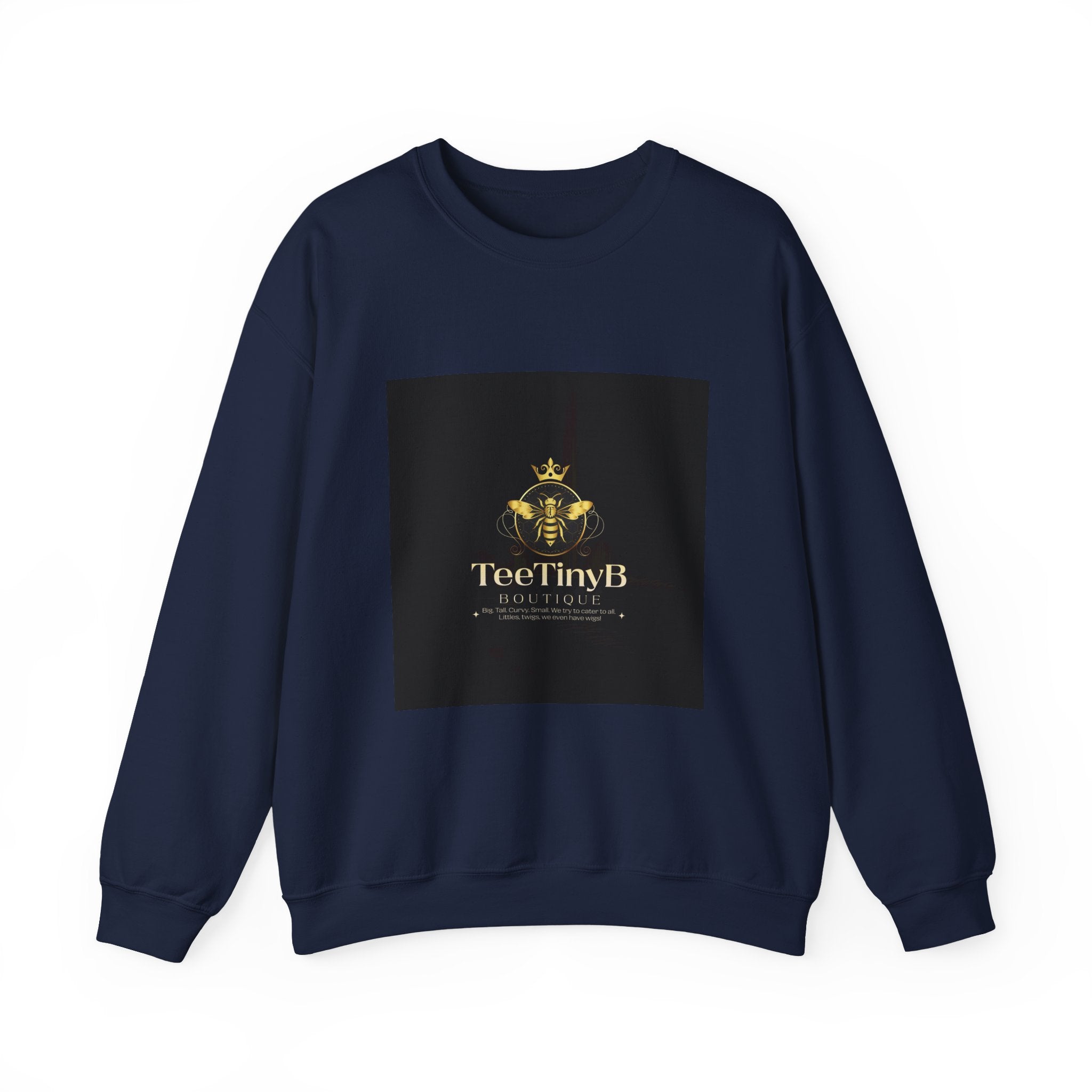 Crewneck Sweatshirt — TeeTinyB Gold Emblem Logo
