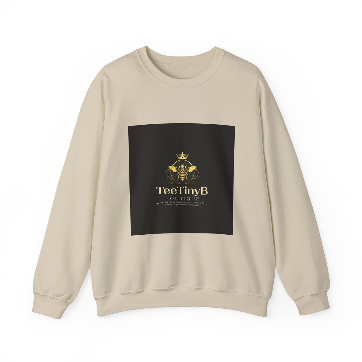 Crewneck Sweatshirt — TeeTinyB Gold Emblem Logo