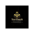 Gold Bee Logo Kiss-Cut Sticker — TeeTinyB Boutique Branding Sticker
