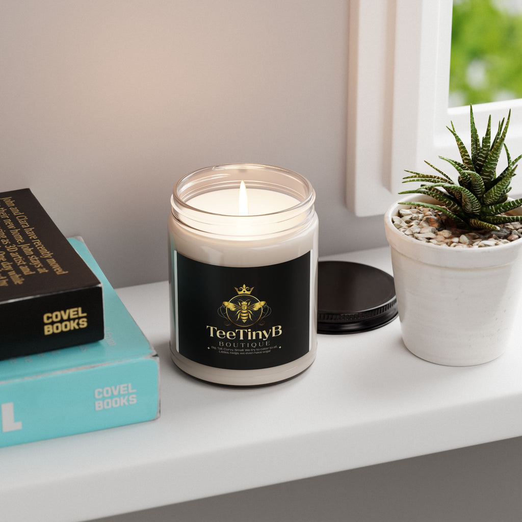 Soy Candle — TeeTinyB Boutique Scented 9oz (Beekeeper Logo)
