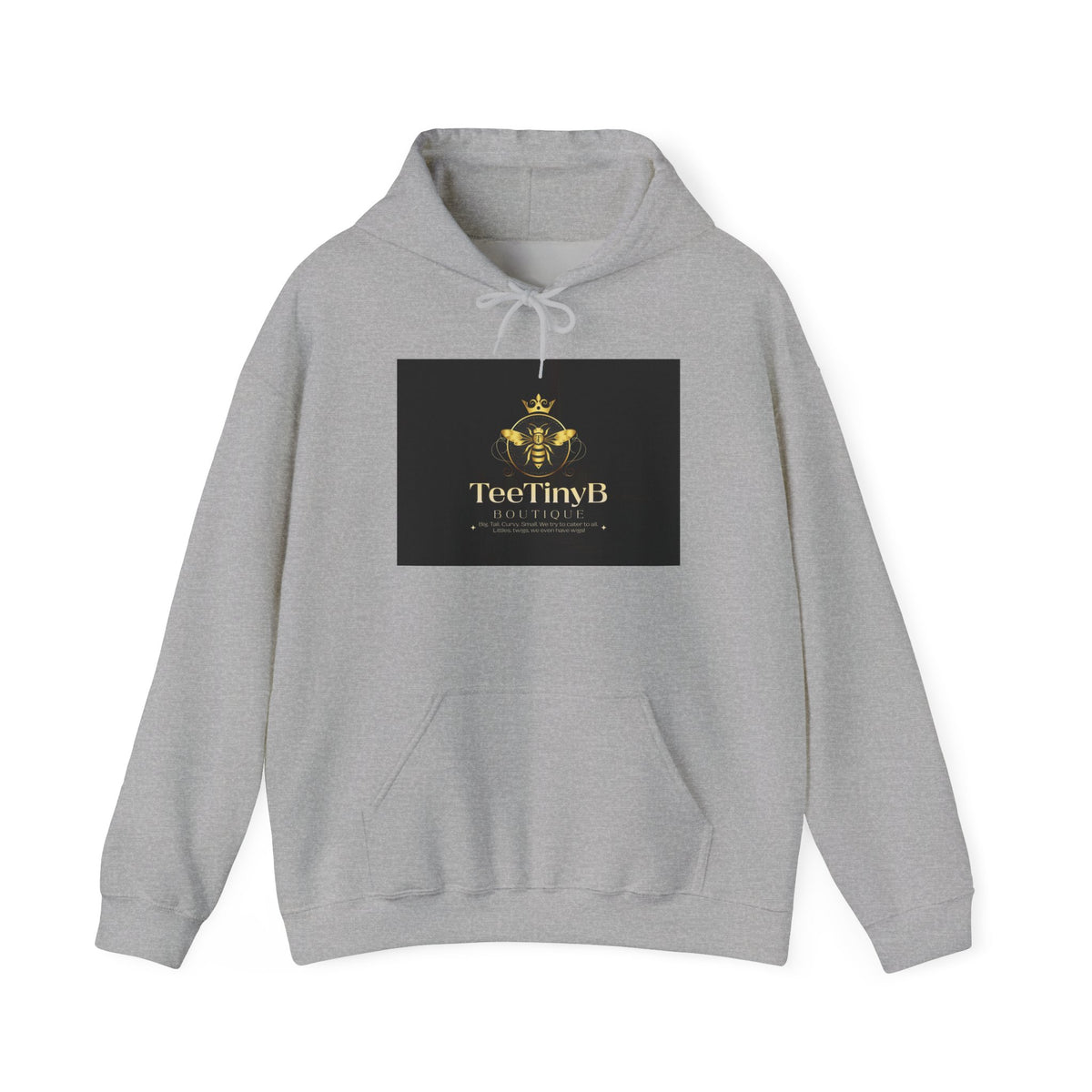 TeeTinyB Gold Crown Hoodie — Luxury Logo Pullover