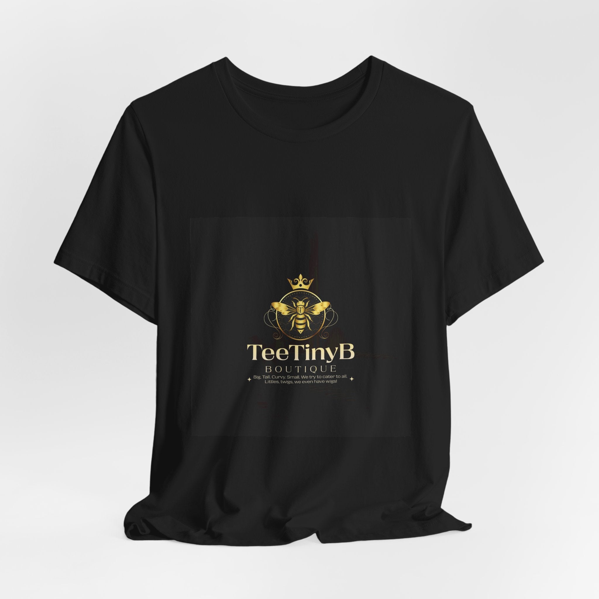 TeeTinyB Bee Logo T‑Shirt — Gold Crown Honey Brand Tee