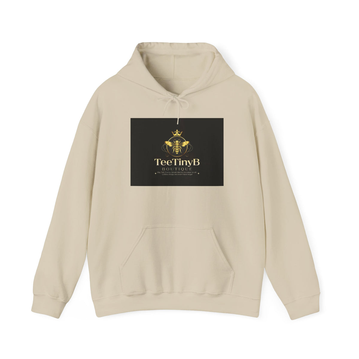 TeeTinyB Gold Crown Hoodie — Luxury Logo Pullover