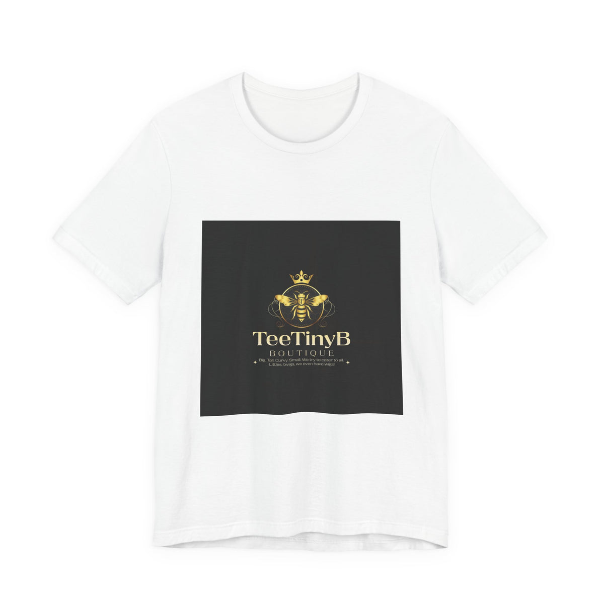 TeeTinyB Bee Logo T‑Shirt — Gold Crown Honey Brand Tee