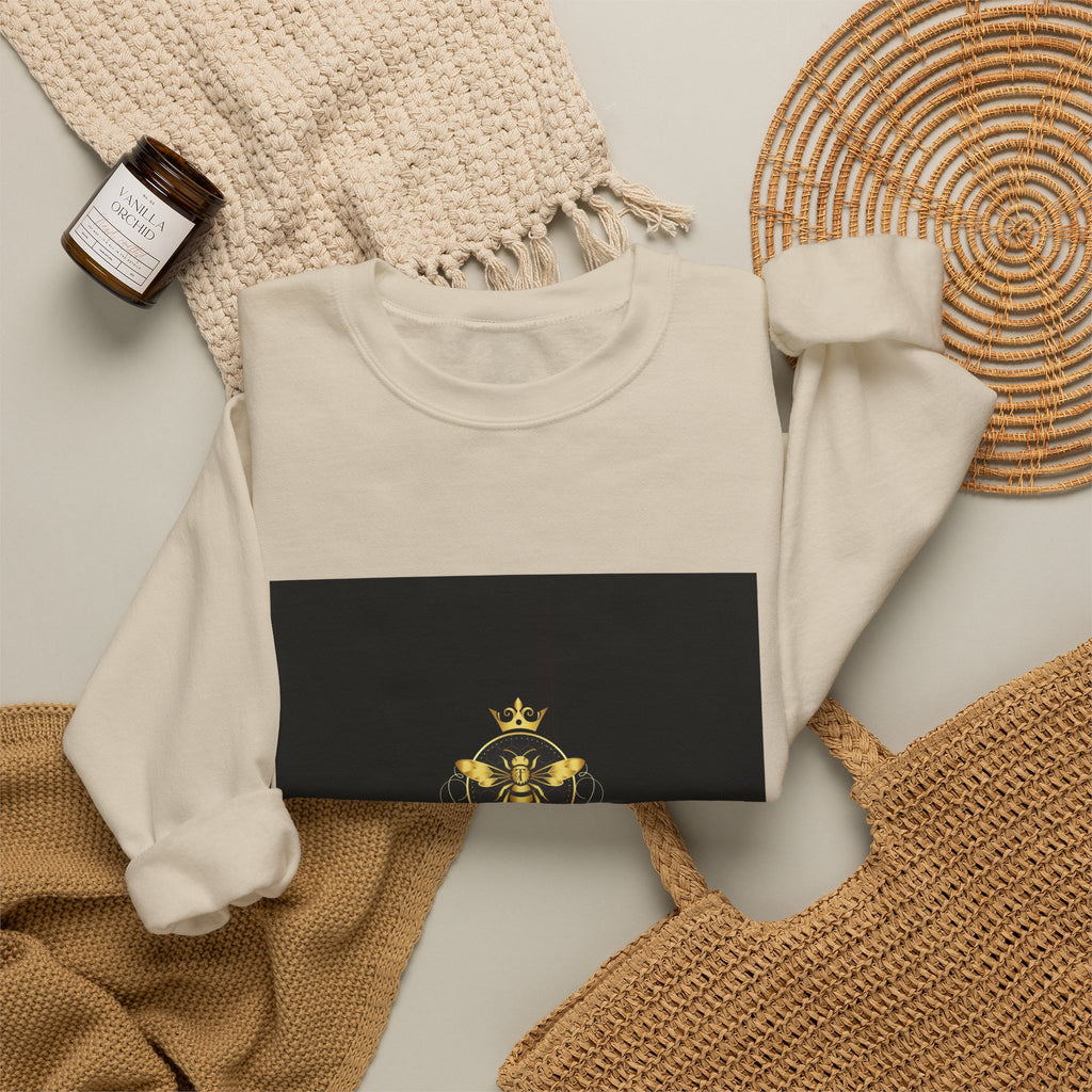 Crewneck Sweatshirt — TeeTinyB Gold Emblem Logo