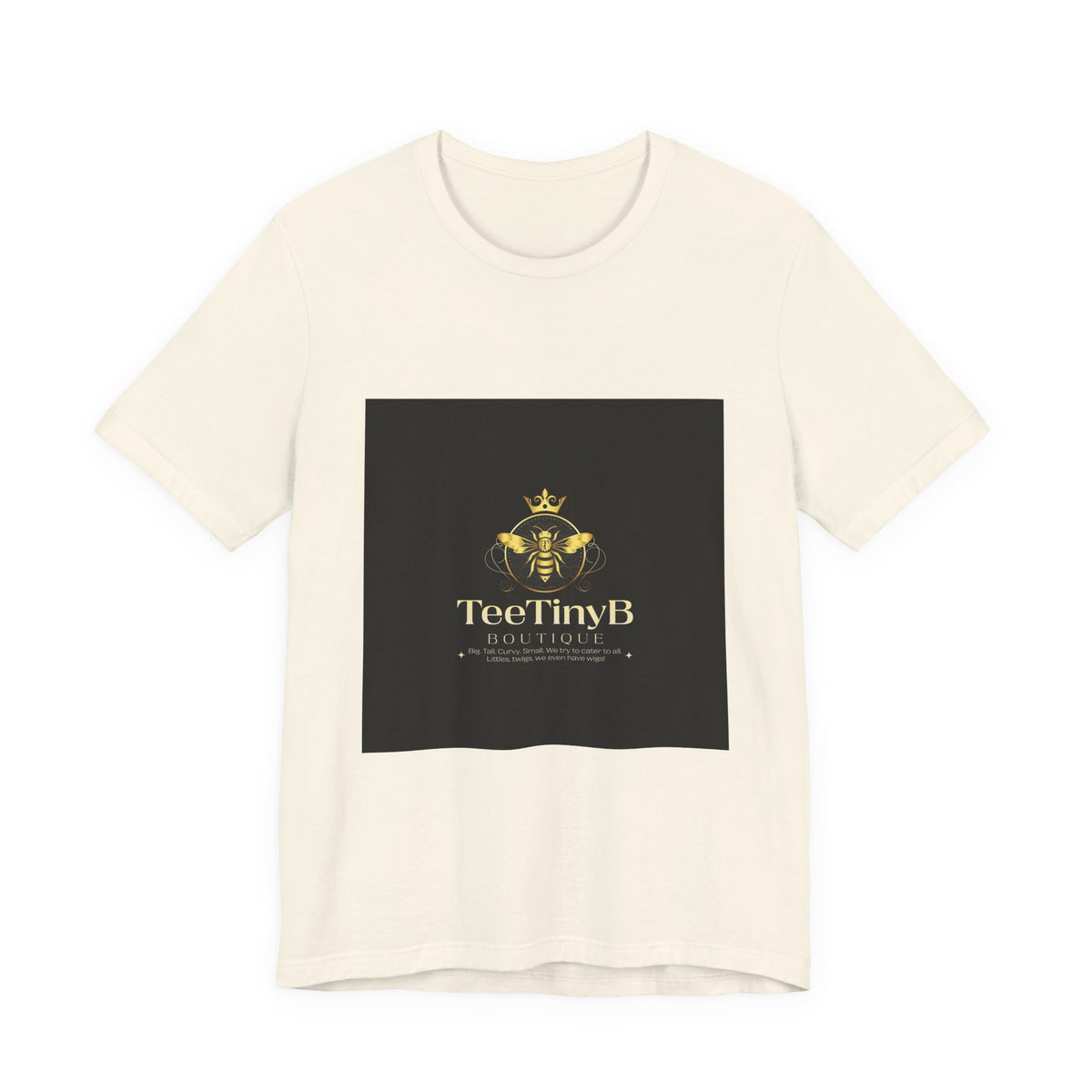 TeeTinyB Bee Logo T‑Shirt — Gold Crown Honey Brand Tee