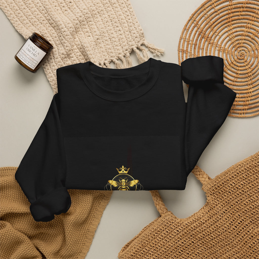 Crewneck Sweatshirt — TeeTinyB Gold Emblem Logo