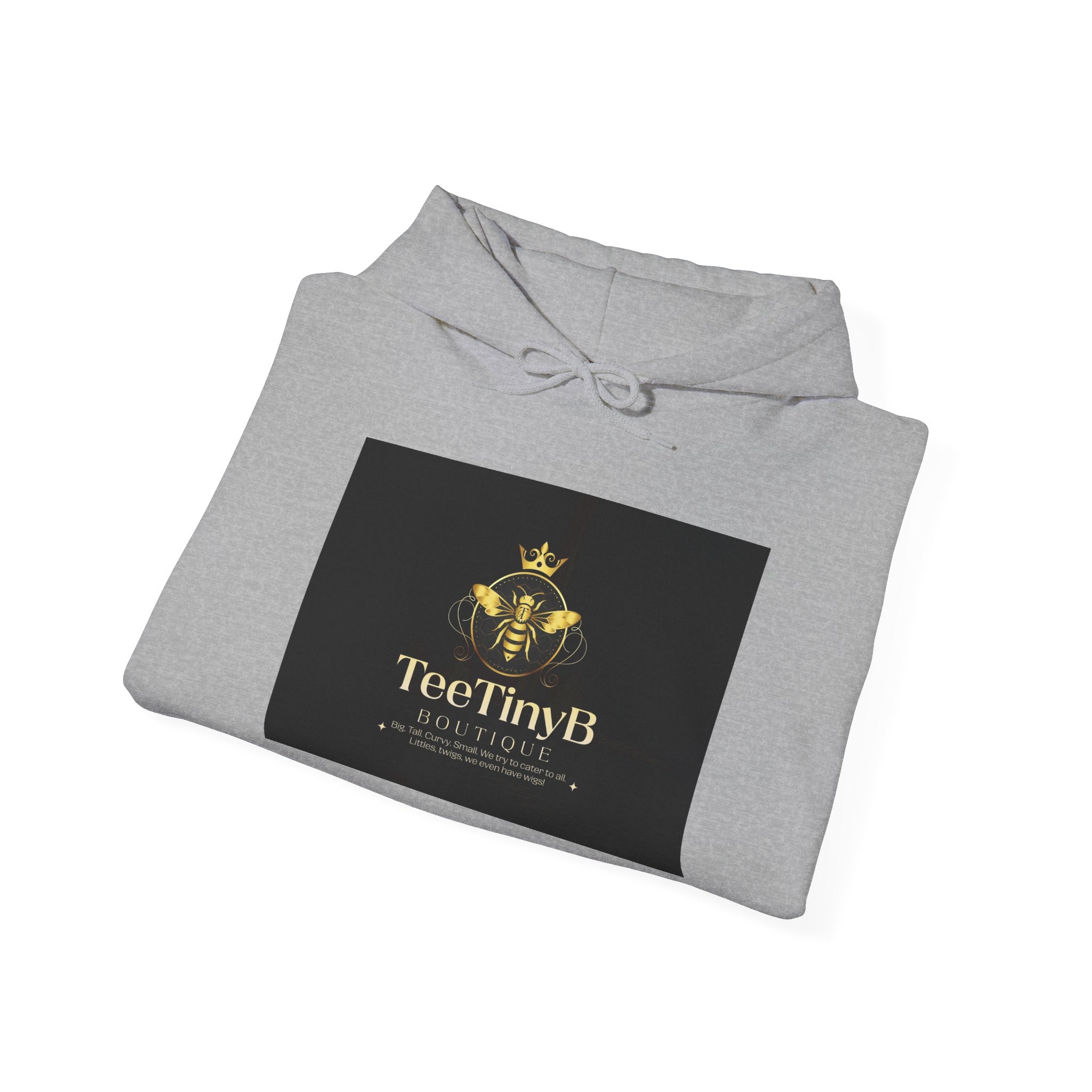 TeeTinyB Gold Crown Hoodie — Luxury Logo Pullover