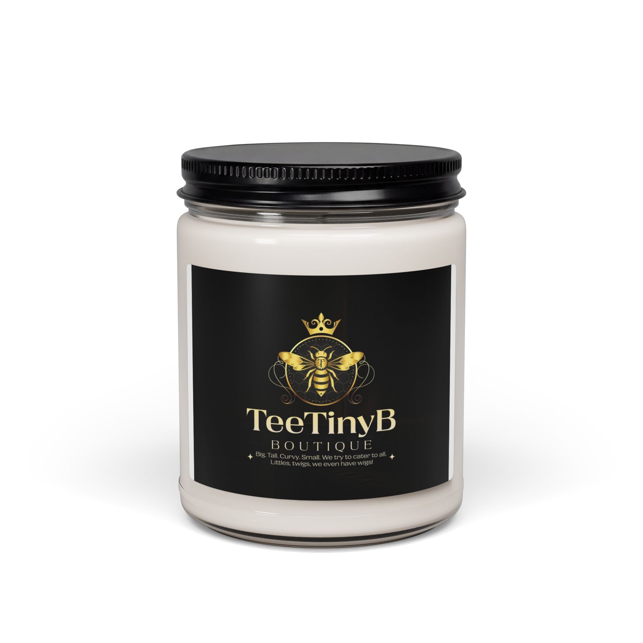 Soy Candle — TeeTinyB Boutique Scented 9oz (Beekeeper Logo)