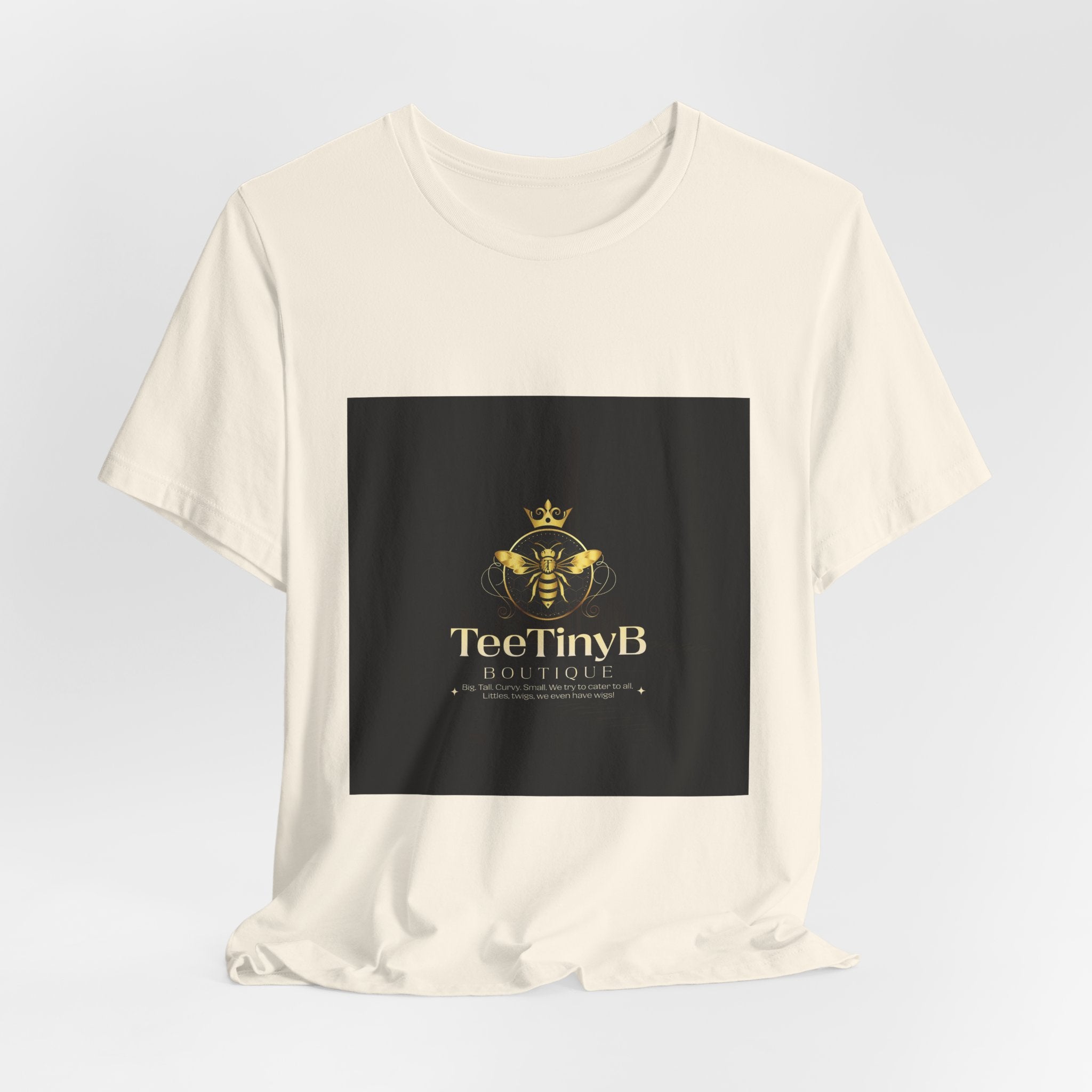 TeeTinyB Bee Logo T‑Shirt — Gold Crown Honey Brand Tee