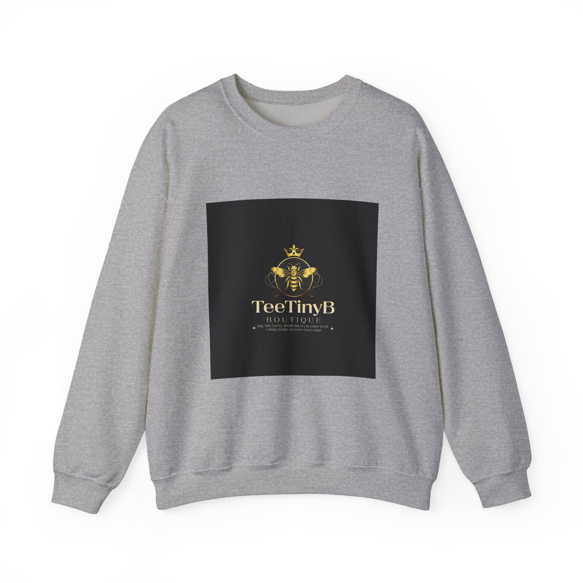 Crewneck Sweatshirt — TeeTinyB Gold Emblem Logo